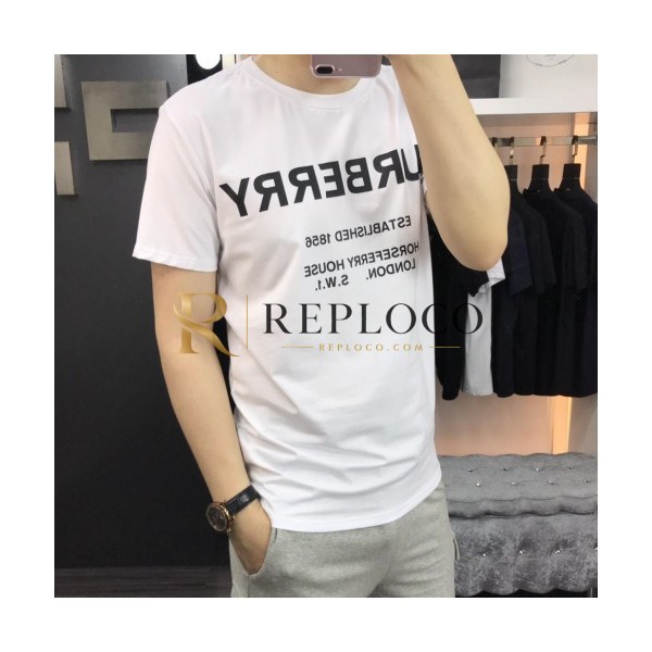 ✨Burberry 2019 Mens Logo Polo Cotton Short Sleeved Tshirt - 버버리 남성 로고 폴로 코튼 반팔티 BurTS0049.Size(S- 3xl).화이트