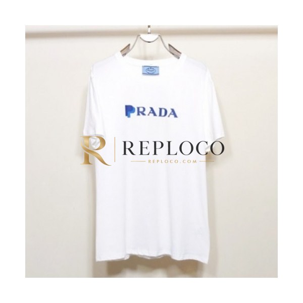 ✨Prada Mens Basic Logo Short Sleeved Tshirts White - 프라다 2021 남성 베이직 로고 폴로 반팔티 Pra02282x Size(s - 2xl) 화이트