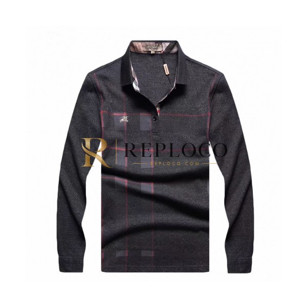 ✨[버버리]Burberry 2020 Mens Logo Casual Cotton Polo Tshirts - 버버리 2020 남성 로고 캐쥬얼 코튼 폴로 맨투맨 Bur01906x.Size(m - 3xl).블랙