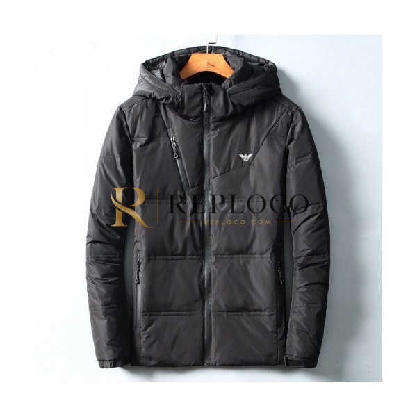 ✨Armani 2019 Mens Logo Goose Down Padding - 알마니 2019 남성 로고 구스다운 패딩 Arm0401x.Size(m - 4xl).블랙