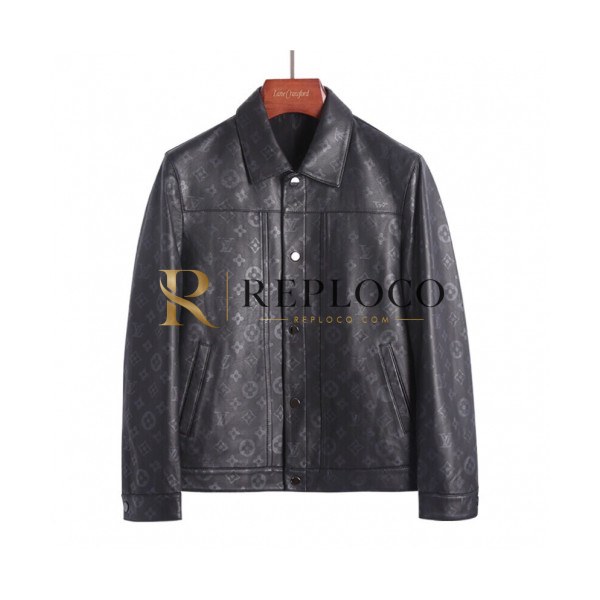 ✨Louis vuitton 2019 Mens Logo Casual Sheep-skin Jacket - 루이비통 2019 남성 로고 캐쥬얼 양가죽 자켓 Lou01257x.Size(m - 3xl).블랙