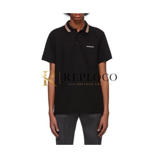 ✨[버버리]Burberry 2020 Mens Logo Cotton Polo Short Sleeved Tshirts - 버버리 2020 남성 로고 코튼 폴로 반팔티 Bur02250x.Size(m - 3xl).블랙