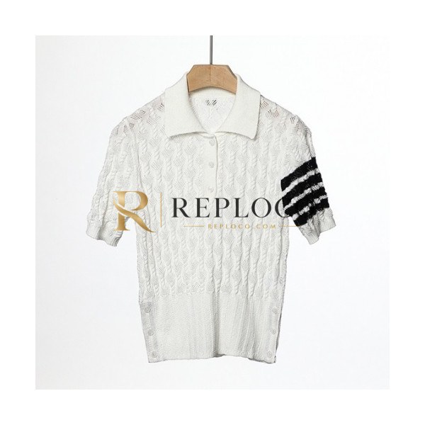 ✨Thom Browne Womens Polo Tshirts - 톰브라운 여성 폴로 반팔티 - Thom1282x