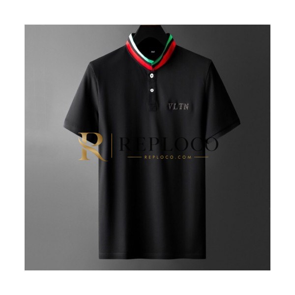 ✨[발렌티노]Valentino 2020 Mens Logo Short Sleeved Polo Tshirts - 발렌티노 2020 남성 로고 폴로 반팔티 Val0409x.Size(m - 3xl).블랙