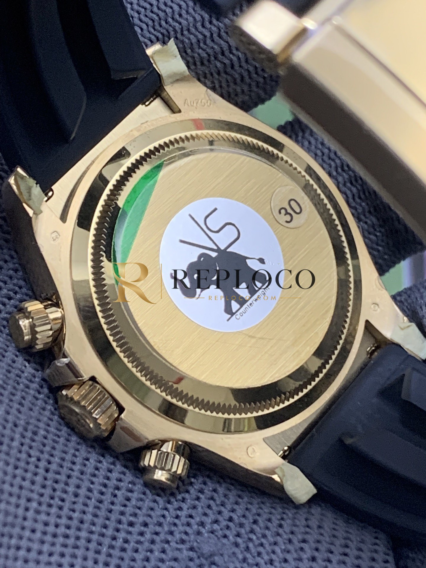 VS 공장 롤렉스 코스모그래프 데이토나 40mm 126518LN 블랙 판다 다이얼 옐로우 골드 러버 스트랩 1:1 슈퍼클론 DD4131 무브먼트 - 이미지 7