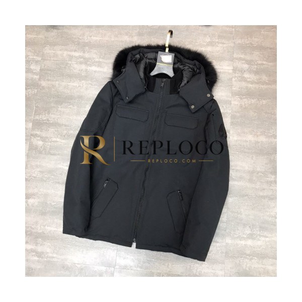 ✨[매장판] Moose Knuckle 2019 Mens Logo Goose Down Padding - 무스너클 2019 남성 로고 구스다운 패딩 Moo0044x.Size(s - 2xl).블랙