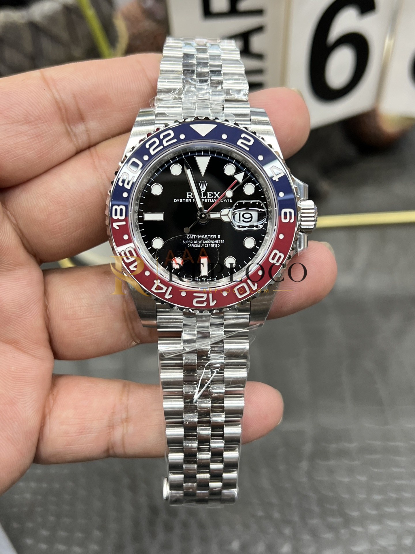 VS 공장 롤렉스 GMT-마스터 II 126710BLRO “페프시” 40mm 레드/블루 세라믹 베젤 주빌리 브레이슬릿 1:1 슈퍼클론 DD3285 무브먼트 V3