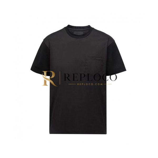 ✨Prada Mens Basic Logo Short Sleeved Tshirts Black - 프라다 2021 남성 베이직 로고 폴로 반팔티 Pra02240x Size(s - 2xl) 블랙