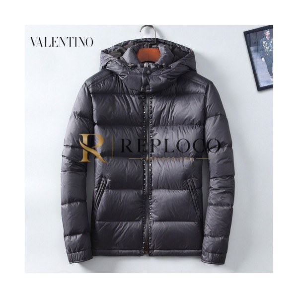 ✨Valentino 2019 Mens Rock Stud Embellished DownPadding - 발렌티노 남성 락스터르 엠블리쉬 다운 패딩 Val0145x.Size(m - 3xl).블랙
