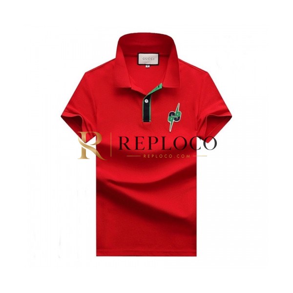 ✨[매장판]Gucci 2020 Mens Logo Cotton Polo Short Sleeved Tshirts - 구찌 2020 남성 로고 폴로 코튼 반팔티 Guc02433x.Size(m - 3xl).레드