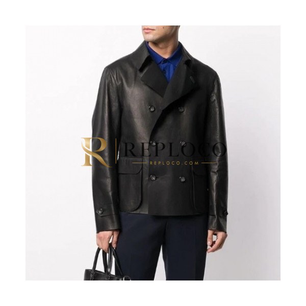 ✨[버버리]Burberry 2020 Mens Casual Leather Jackets - 버버리 2020 남성 캐쥬얼 가죽 자켓 Bur03102x.Size(m - 3xl).블랙