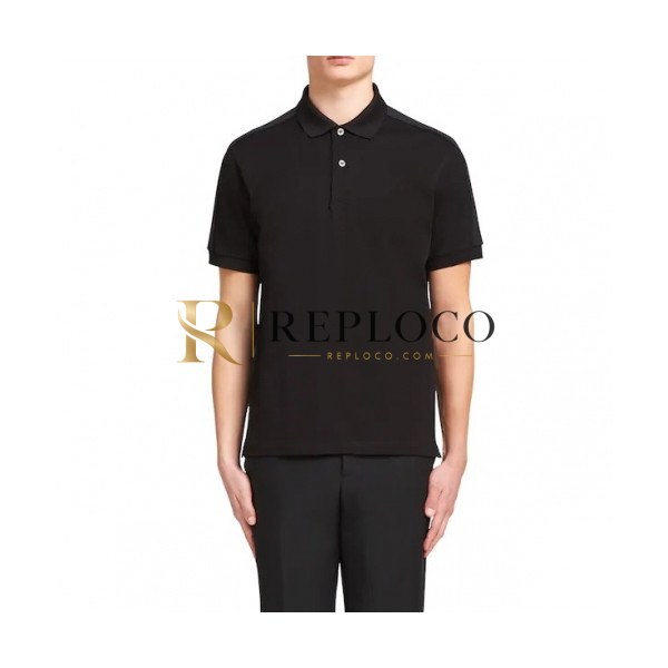 ✨[프라다]Prada 2020 Mens Basic Logo Short Sleeved Polo Tshirts - 프라다 2020 남성 베이직 로고 폴로 반팔티 Pra01054x.Size(s - 2xl).블랙