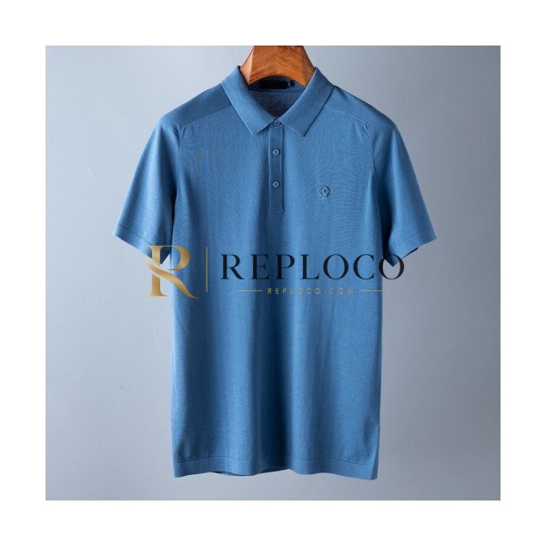 ✨[루이비통]Louis vuitton 2020 Mens Logo Silket Short Sleeved Polo Tshirts - 루이비통 2020 남성 로고 실켓 폴로 반팔티 Lou01837x.Size(m - 3xl).블루