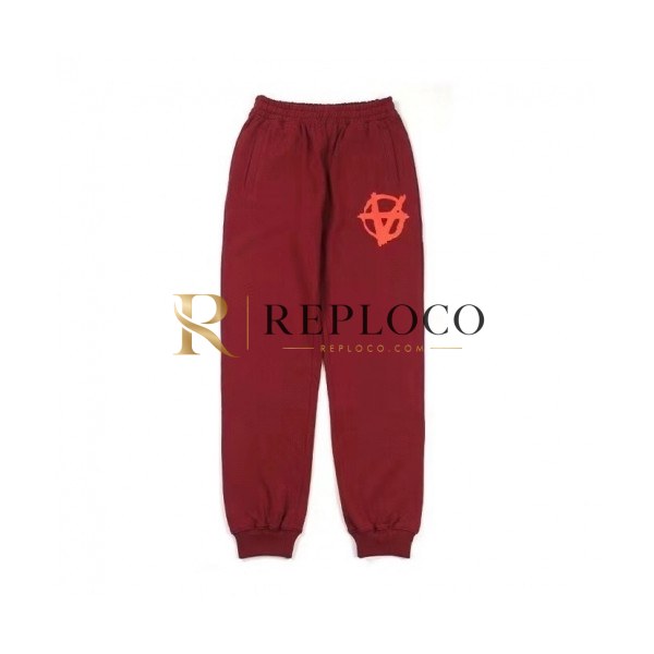 ✨Vetements Mm/Wm Casual Cotton Pants Burgandy - 베트멍 2021 남/녀 캐쥬얼 코튼 팬츠 Vet0193x Size(s - l) 버건디
