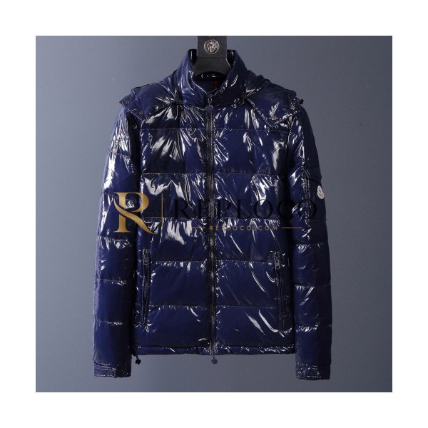 ✨Moncler 2019 Mens Patch Logo Modern Down Padding - 몽클레어 2019 남성 패치 로고 모던 다운패딩 Moc0719x.Size(m - 3xl).네이비