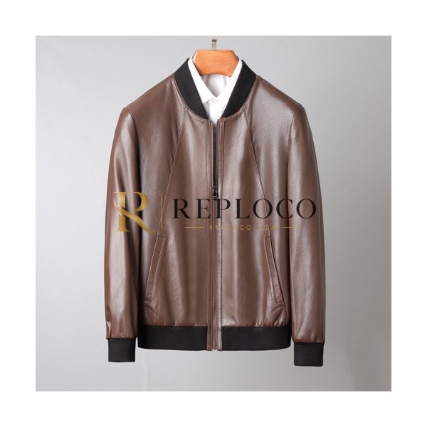 ✨[버버리]Burberry 2020 Mens Casual Leather Jackets - 버버리 2020 남성 캐쥬얼 가죽 자켓 Bur03376x.Size(m - 3xl).브라운