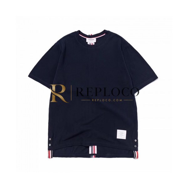 ✨[톰브라운]Thom Browne 2020 Mm/Wm Casual Cotton Short Sleeved Polo Tshirts - 톰브라운 2020 남/녀 캐쥬얼 코튼 폴로 반팔티 Tho0829x.Size(m - 2xl).네이비