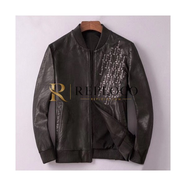 ✨Fendi 2019 Mens Casual Leather Jacket - 펜디 2019 남성 캐쥬얼 레더 자켓 Fen0405x.Size(l - 4xl).블랙