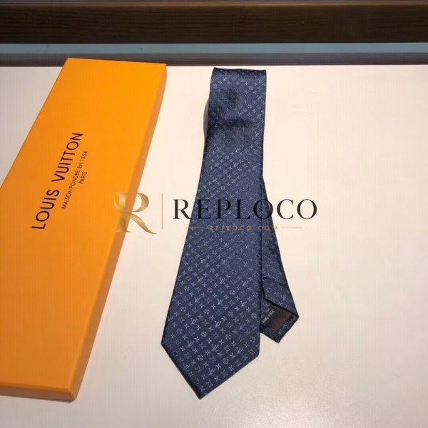 ✨2023 Louis Vuitton MENS NECKTIE 네이비 - 루이비통 남성용 넥타이 네이비 lou00001