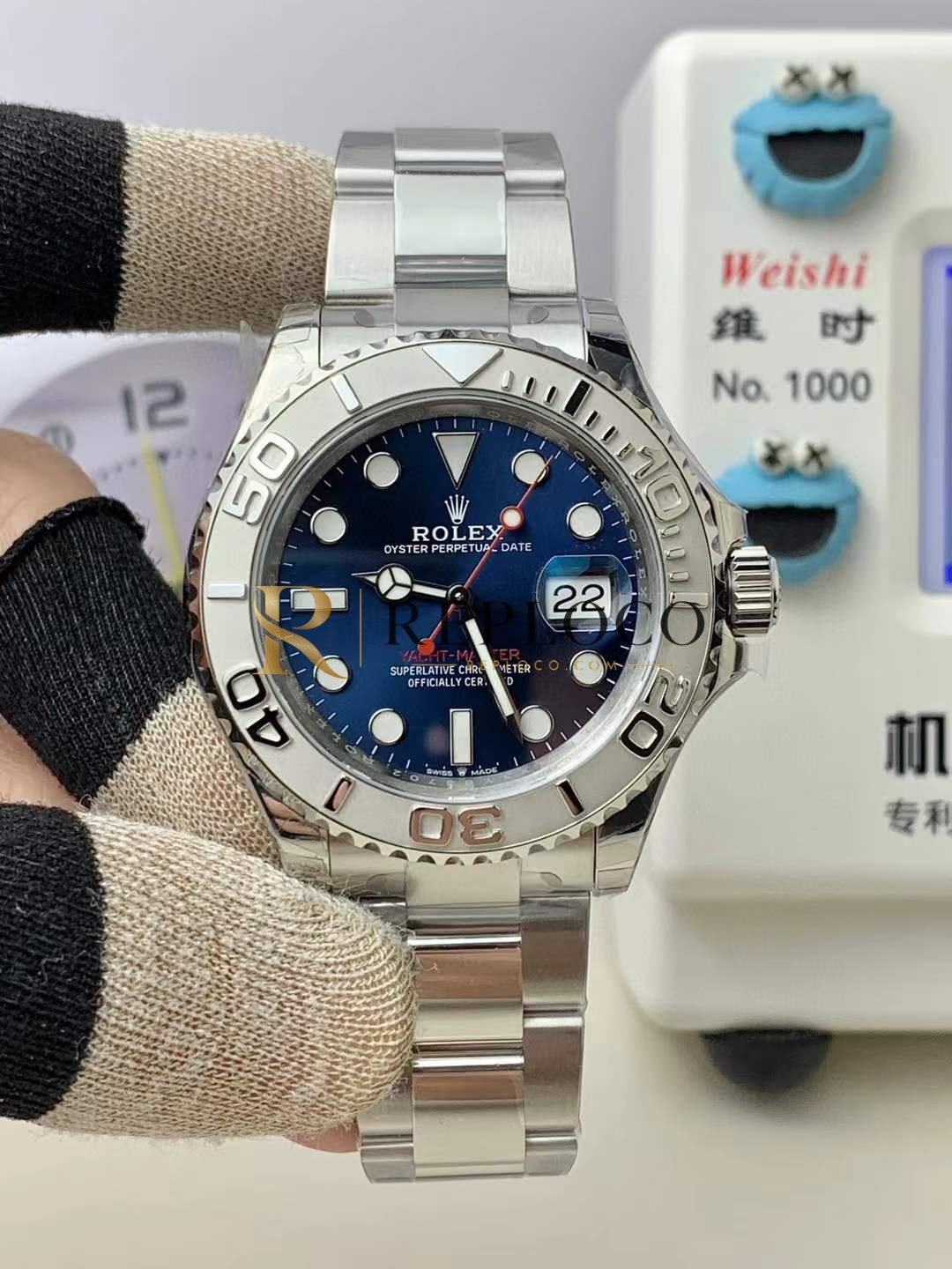 VS 공장 롤렉스 요트마스터 126622 블루 선버스트 다이얼 40mm 플래티넘 스타일 베젤 1:1 슈퍼클론 DD3235 무브먼트