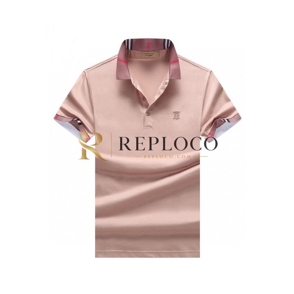 ✨[버버리]Burberry 2020 Mens Logo Cotton Polo Short Sleeved Tshirts - 버버리 2020 남성 로고 코튼 폴로 반팔티 Bur02371x.Size(m - 3xl).핑크