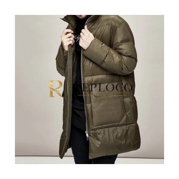 ✨Rick Owens 2019 Mens Logo Down Padding - 릭오웬스 2019 남성 로고 다운 패딩 Ric003x.Size(s - 2xl).카키
