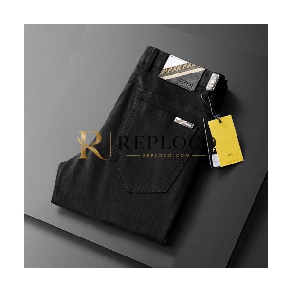 ✨Fendi 2020 Mens Casual Classic Cotton Pants - 펜디 2020 남성 캐쥬얼 클래식 코튼 팬츠 Fen0512x.Size(29 - 40).블랙