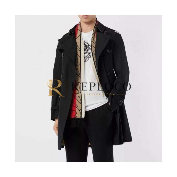 ✨[버버리]Burberry 2023 Mens Vintage Cotton Trench Coats - 버버리 2023 남성 빈티지 코튼 트렌치 코트 Bur02343x.Size(44 - 52).블랙