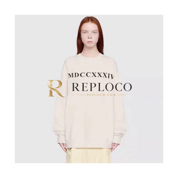 ✨[구찌]Gucci 2019 Mm/Wm Logo Cotton Crew-neck Tshirts - 구찌 2019 남자 로고 코튼 크루넥 긴팔티 Guc01887x.Size(xs - xl).아이보리
