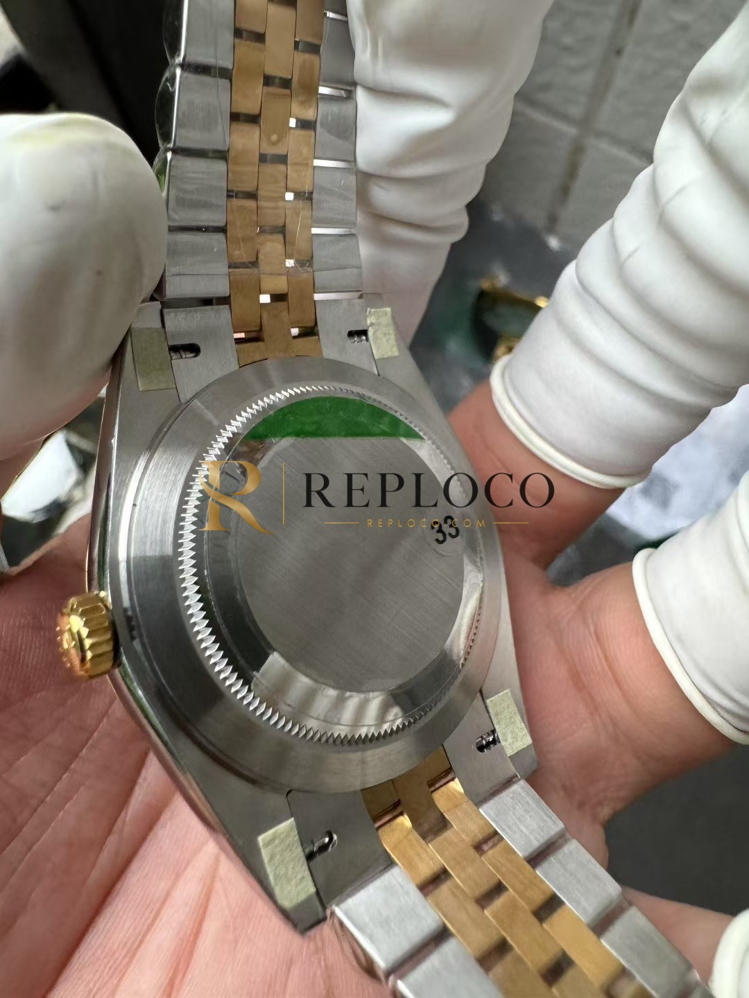 VS 공장 롤렉스 데이트저스트 41mm 126303 투톤 옐로우 골드 슬레이트 그레이 “윔블던” 다이얼 스무스 베젤 쥬빌리 브레이슬릿 1:1 슈퍼클론 DD3235 무브먼트 - 이미지 8