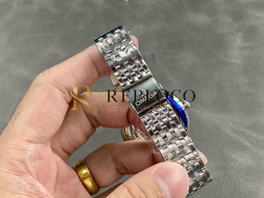 VS 공장 오메가 드빌 프레스티지 40mm 파인 그린 다이얼 스테인리스 스틸 브레이슬릿 (434.10.40.20.10.001) 1:1 슈퍼클론 단동 DD8800 무브먼트 탑재 - 이미지 7