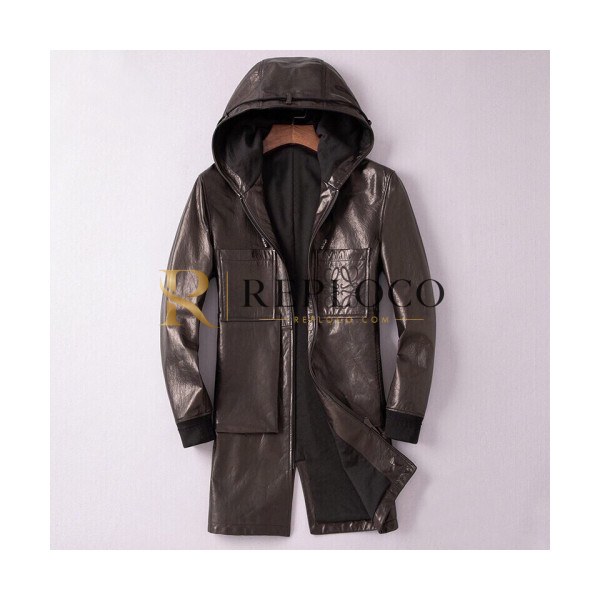 ✨Loewe 2019 Mens Causal Leather Jacket - 로에베 2019 남성 캐쥬얼 가죽 자켓 Loe0105x.Size(m - 3xl).브라운