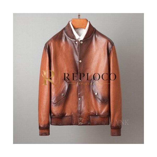 ✨[구찌]Gucci 2020 Mens Classic Leather Jackets - 구찌 2020 남성 클래식 캐쥬얼 가죽 자켓 Guc033069x.Size(m - 3xl).브라운