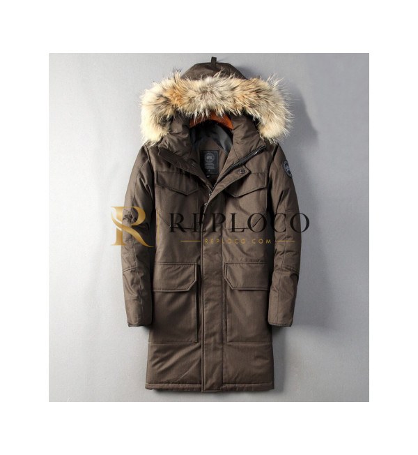 ✨[커스텀급]Canada Goose 2019 Mens 09 Expedition Logo Long Down Padding - 캐나다구스 2019 남성 로고 롱다운 패딩 Can0116x.Size(m - 3xl).카키