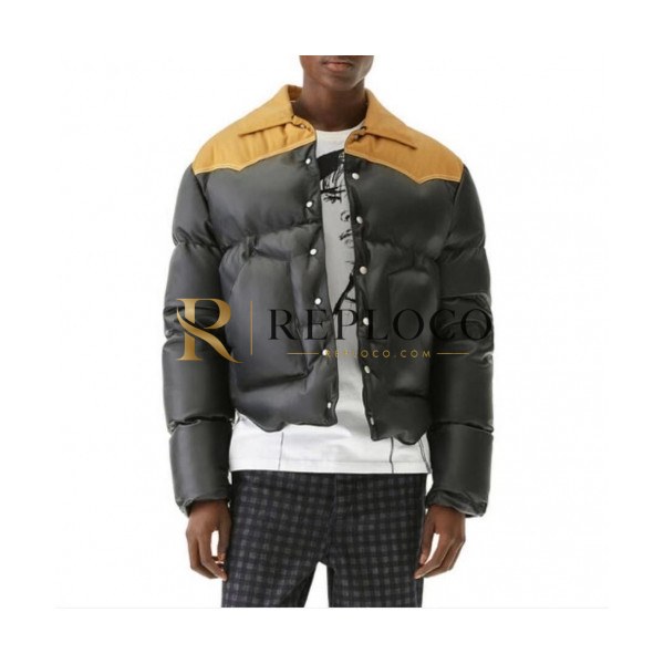✨Loewe 2020 Mens Causal Goose Down Leather Jackets - 로에베 2020 남성 캐쥬얼 구스 다운 가죽 자켓 Loe0148x.Size(s - xl).블랙