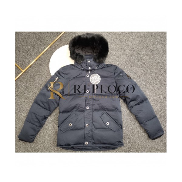 ✨[매장판] Moose Knuckle 2019 Mm/Wm Logo Goose Down Padding - 무스너클 2019 남자 로고 구스다운 패딩 Moo0053x.Size(xs - xl).네이비