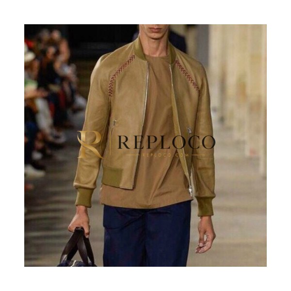 ✨Fendi 2019 Mens Casual Leather Jacket - 펜디 2019 남성 캐쥬얼 레더 자켓 Fen0398x.Size(m - 3xl).브라운