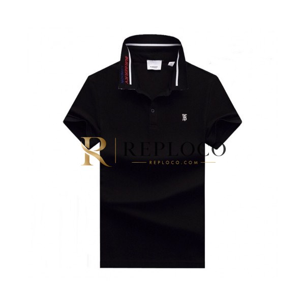 ✨[버버리]Burberry 2020 Mens Logo Cotton Polo Short Sleeved Tshirts - 버버리 2020 남성 로고 코튼 폴로 반팔티 Bur02423x.Size(m - 3xl).블랙