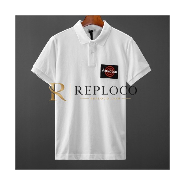 ✨[매장판]Moncler 2020 Mens Logo Cotton Short Sleeved Polo Tshirts - 몽클레어 2020 남성 로고 코튼 폴로 반팔티 Moc01489x.Size(s - 2xl).화이트