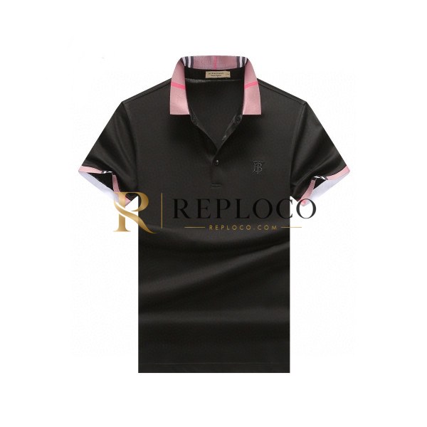 ✨[버버리]Burberry 2020 Mens Logo Cotton Polo Short Sleeved Tshirts - 버버리 2020 남성 로고 코튼 폴로 반팔티 Bur02371x.Size(m - 3xl).블랙
