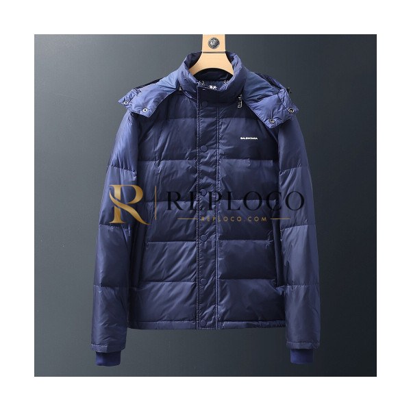 ✨[인기상품] Balenciaga 2019 Mens Logo Down Padding - 발렌시아가 2019 남성 로고 다운 패딩 Bal0288x.Size(m - 3xl).블루