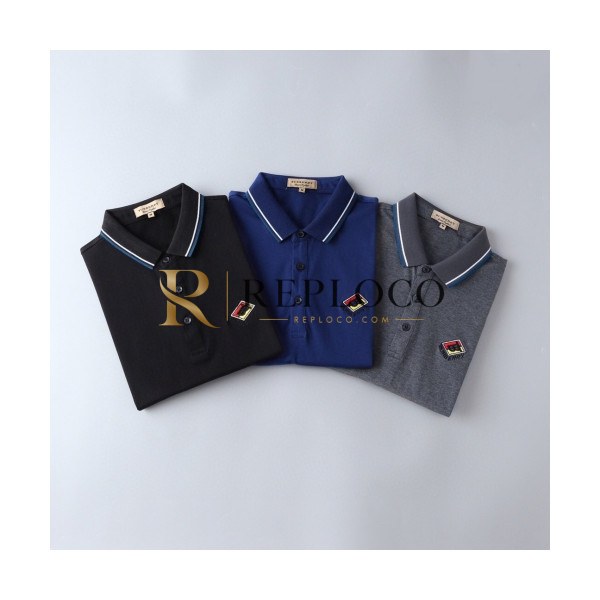 ✨[버버리]Burberry 2020 Mens Logo Cotton Polo Short Sleeved Tshirts - 버버리 2020 남성 로고 코튼 폴로 반팔티 Bur02335x.Size(m - 3xl).3컬러(블랙/블루/그레이)
