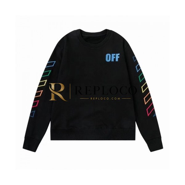 ✨Off-white Mm/Wm Logo Cotton Oversize Hoodie Black - 오프화이트 2021 남/녀 로고 코튼 오버사이즈 후디 Off0784x Size(s - xl) 블랙