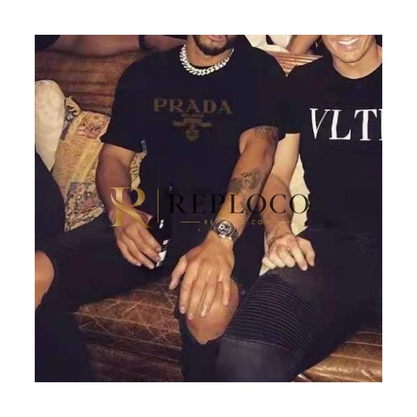 ✨Prada Mens Basic Logo Short Sleeved Tshirts Black - 프라다 2021 남성 베이직 로고 폴로 반팔티 Pra02236x Size(s - 2xl) 블랙