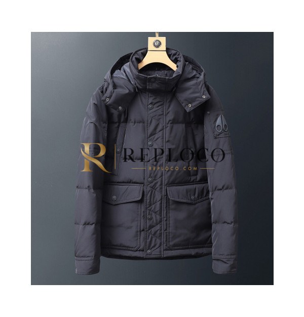 ✨[매장판] Moose Knuckle 2019 Men Logo Down Padding - 무스너클 2019 남성 로고 다운 패딩 Moo0012x.Size(m - 3xl).블랙