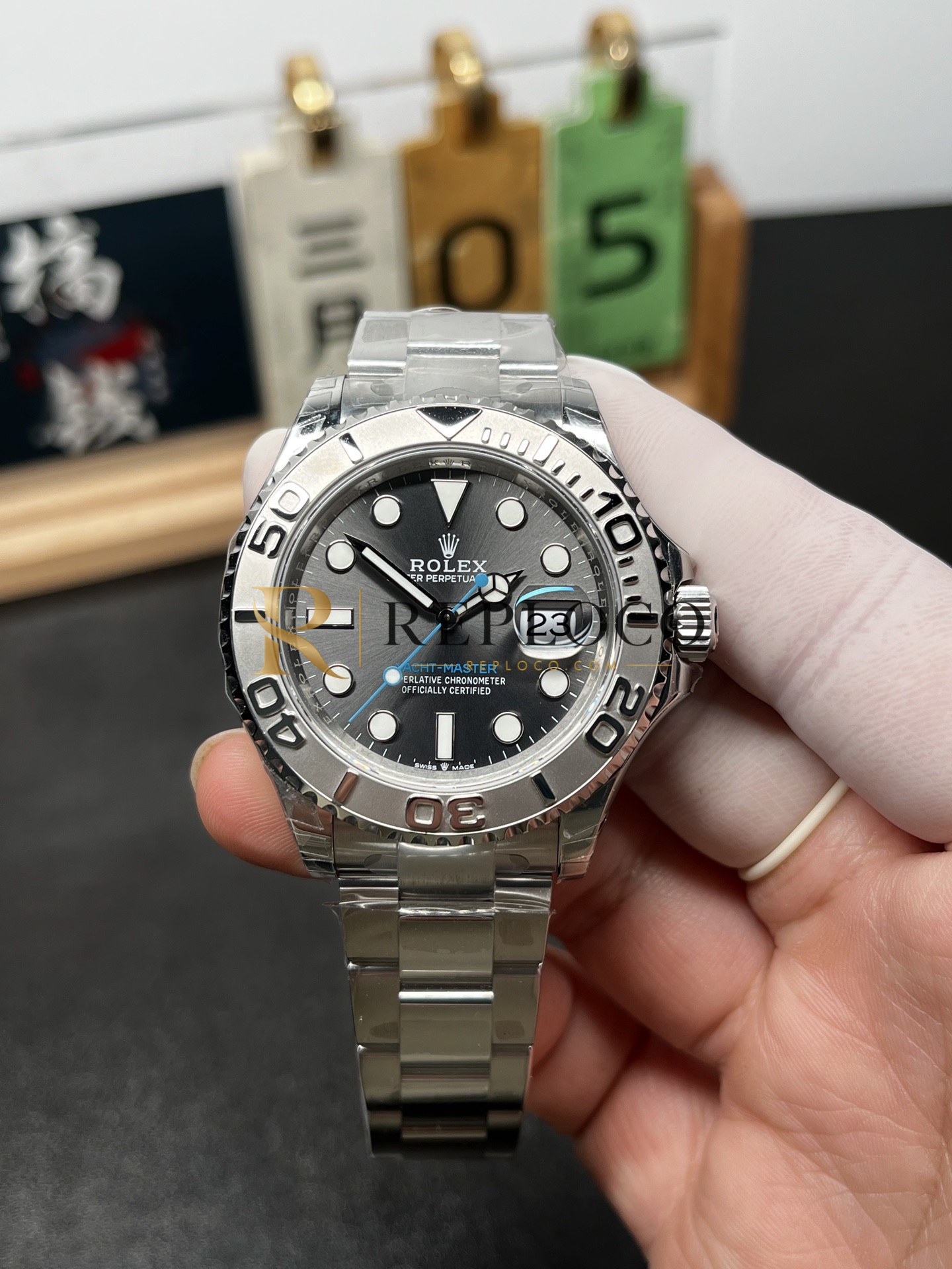 VS 공장 롤렉스 요트마스터 126622 슬레이트 “로듐” 다이얼 40mm 플래티넘 스타일 베젤 1:1 슈퍼클론 DD3235 무브먼트