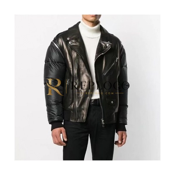 ✨Balmain Mens Casual Logo Leather Jackets Black - 발망 2021 남성 캐쥬얼 로고 가죽 자켓 Balm0154x Size(m - 3xl) 블랙