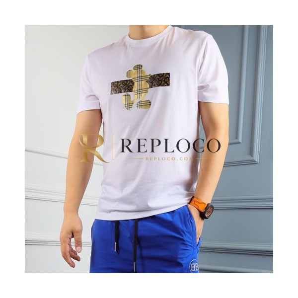 ✨Burberry 2019 Mens Logo Polo Cotton Short Sleeved Tshirt - 버버리 남성 로고 폴로 코튼 반팔티 BurTS0047.Size(M- 3xl).화이트
