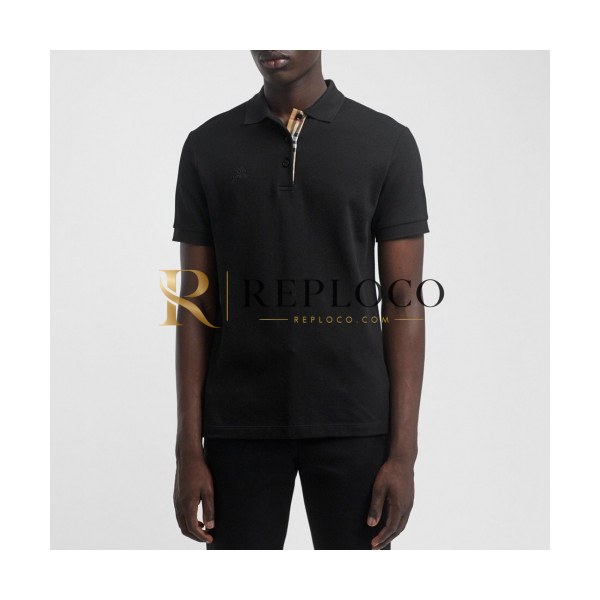 ✨[버버리]Burberry 2020 Mens Logo Cotton Polo Short Sleeved Tshirts - 버버리 2020 남성 로고 코튼 폴로 반팔티 Bur02325x.Size(s - 2xl).블랙