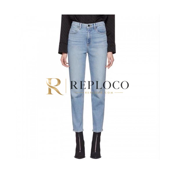 ✨Alexsander Wang Womens Logo Classic Denim Pants - 알렉산더왕 2020 여성 로고 클래식 데님 팬츠 Alw0074x.Size(25 - 30).블루